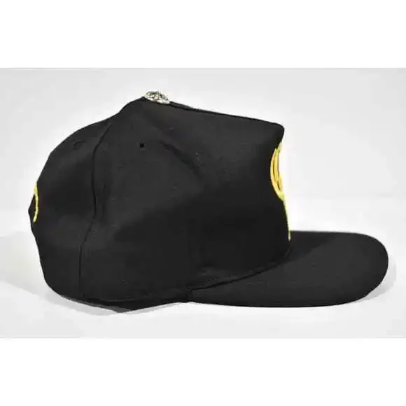 Chrome Hearts CH Logo Trucker Black Yellow Baseball Cap Snapback Adjustable Hat